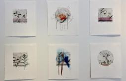 some of Jenny's small prints in the exhibition