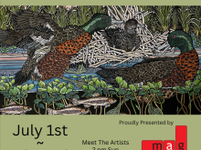 image with text detailing dates, times of exhibition